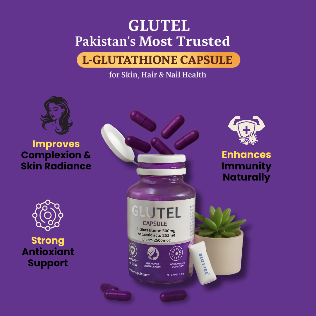 Glutel Capsule (L-Glutathione + Vitamin C + Biotin)