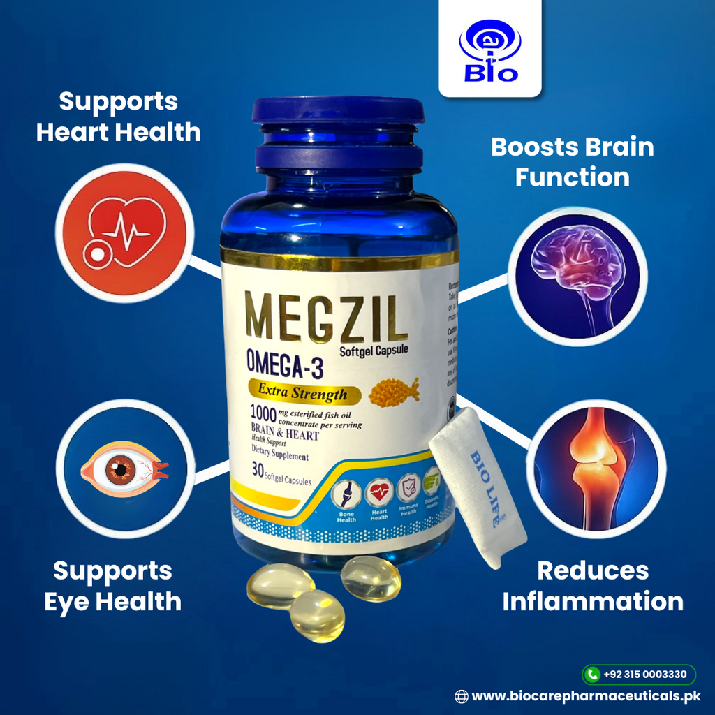 Megzil Softgel (Omega-3 Fish Oil)